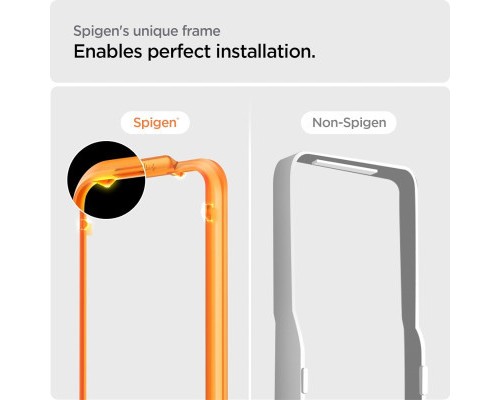 Скло захисне Spigen Apple iPhone 15 Pro Glas.tR AlignMaster FC Black (2P) (AGL06895)