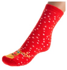 Шкарпетки дитячі BNM махрові з оленем (M1C0101-2143-7-red)