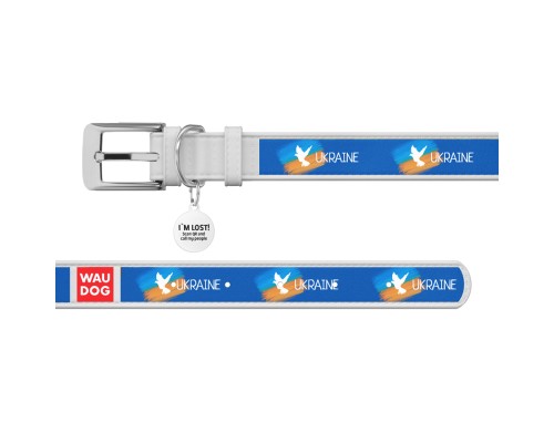 Нашийник для тварин WAUDOG Design з QR паспортом 