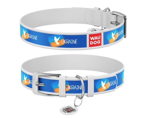 Нашийник для тварин WAUDOG Design з QR паспортом 