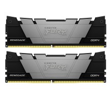 Модуль пам'яті для комп'ютера DDR4 64GB (2x32GB) 3200 MHz Fury Renegade Black Kingston Fury (ex.HyperX) (KF432C16RB2K2/64)