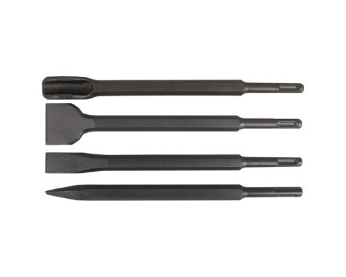 Зубило Sigma 4шт з SDS-plus хвостовиком 250мм (тубус) (1800101)