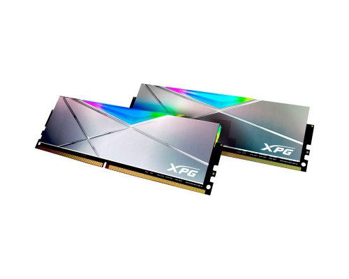 Модуль пам'яті для комп'ютера DDR4 64GB (4x16GB) 3600 MHz XPG Spectrix D50 RGB Tungsten ADATA (AX4U360016G18I-QCTG50)