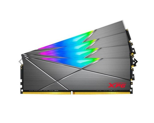Модуль пам'яті для комп'ютера DDR4 64GB (4x16GB) 3600 MHz XPG Spectrix D50 RGB Tungsten ADATA (AX4U360016G18I-QCTG50)