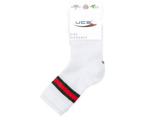 Шкарпетки дитячі UCS Socks зі смужкою (M0C0101-2095-5B-white)