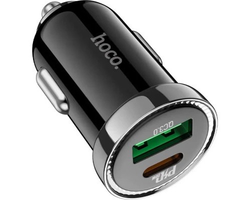 Зарядний пристрій HOCO Z44 USB-A/Type-C Black (6931474757241)