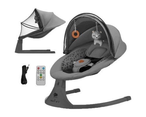 Крісло-гойдалка Kinderkraft Lumi 2 Dark Grey (5902533925025) Крісло-гойдалка Kinderkraft Lumi 2 Dark Grey (5902533925025)