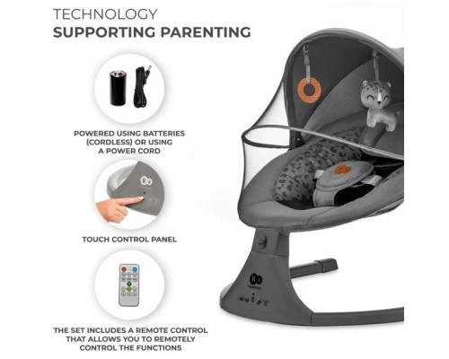 Крісло-гойдалка Kinderkraft Lumi 2 Dark Grey (5902533925025) Крісло-гойдалка Kinderkraft Lumi 2 Dark Grey (5902533925025)