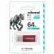 USB флеш накопичувач Wibrand 64GB Cougar Red USB 2.0 (WI2.0/CU64P1R) 