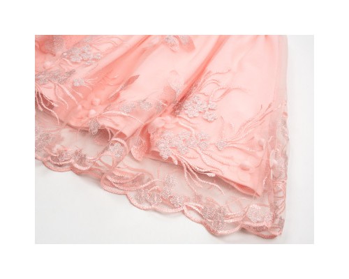 Спідниця дитяча Breeze фатинова з вишивкою (14197-128G-peach)