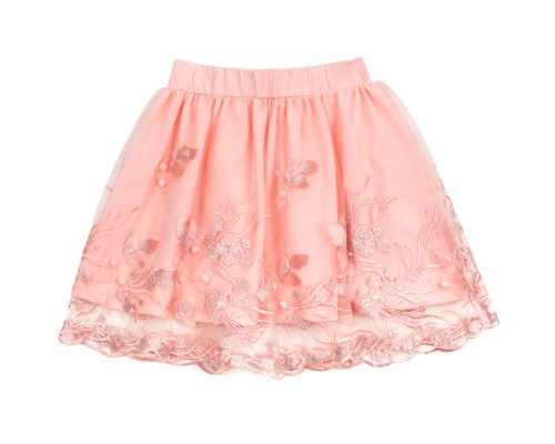 Спідниця дитяча Breeze фатинова з вишивкою (14197-128G-peach)