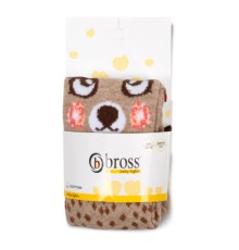 Колготки дитячі Bross з котиком (17601-0-6G-brown)