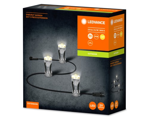 Світильник LEDVANCE ENDURA GARDEN DOT EXT3P 2,1W TP (4058075478510)