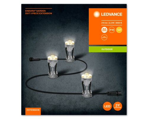 Світильник LEDVANCE ENDURA GARDEN DOT EXT3P 2,1W TP (4058075478510)