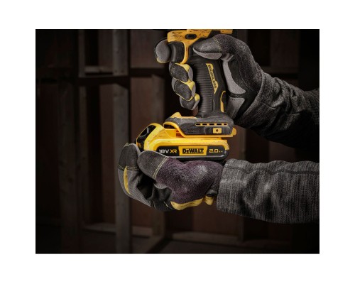 Шуруповерт DeWALT ударний XR Li-Ion 18 В 2 Ач, 68 Нм, 0-450/0-1650 об/хв, TSTAK (DCD100YD2T)