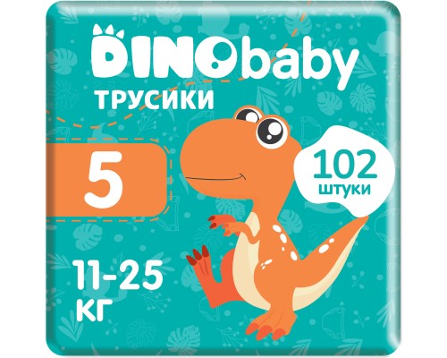 Підгузки Dino Baby трусики Розмір 5 (11-25 кг) 34 шт х 3 пачки (2000998941147)