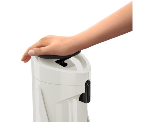 Термос Tefal Ponza Pump, 1.9л, пластик, скло, білий (K3140214)