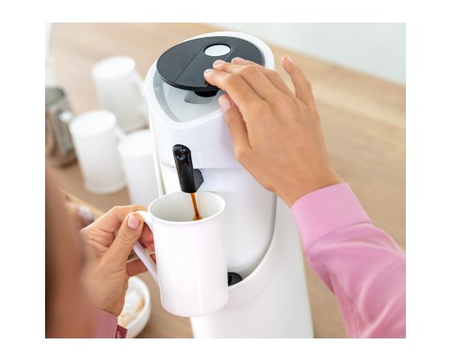 Термос Tefal Ponza Pump, 1.9л, пластик, скло, білий (K3140214)