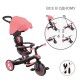 Дитячий велосипед Globber Explorer Trike 4 в 1, рожевий (634-110)
