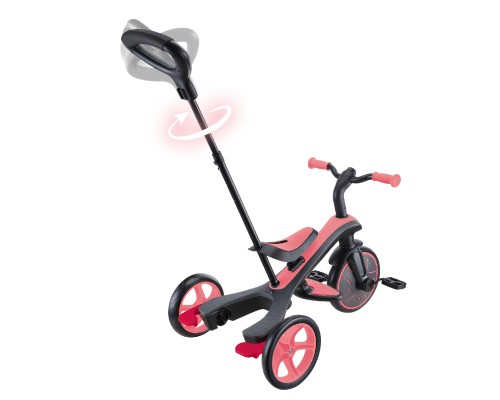 Дитячий велосипед Globber Explorer Trike 4 в 1, рожевий (634-110)