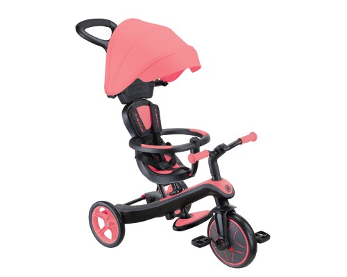 Дитячий велосипед Globber Explorer Trike 4 в 1, рожевий (634-110)