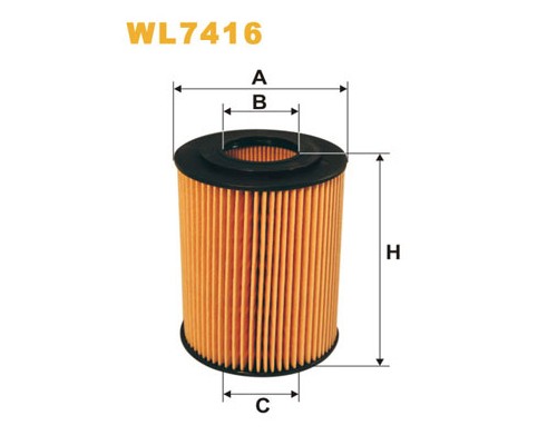 Фільтр масляний Wixfiltron WL7416