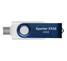 USB флеш накопичувач Patriot 64GB Xporter X550 USB 3.2/Type-C (PS64GX550AAD) 