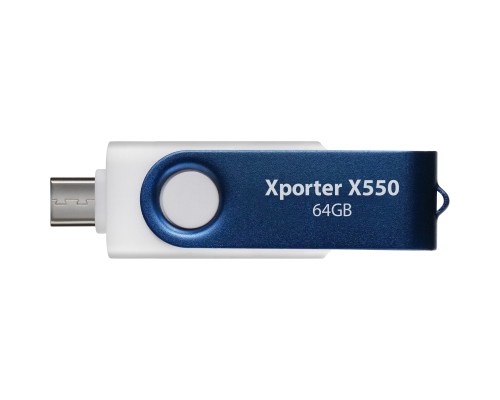 USB флеш накопичувач Patriot 64GB Xporter X550 USB 3.2/Type-C (PS64GX550AAD) 