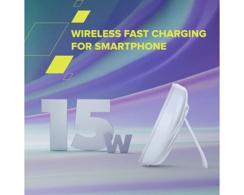 Зарядний пристрій Canyon wireless charger WS-105 15W Qi2 White (CNS-WCS105W)
