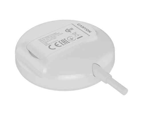 Зарядний пристрій Canyon wireless charger WS-105 15W Qi2 White (CNS-WCS105W)
