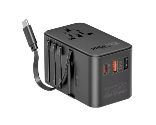 Зарядний пристрій Promate tripmate-gan70r