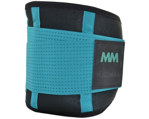 Пояс компресійний MadMax MFA-277 Slimming belt Black/turquoise L (MFA-277-TRQ_L)