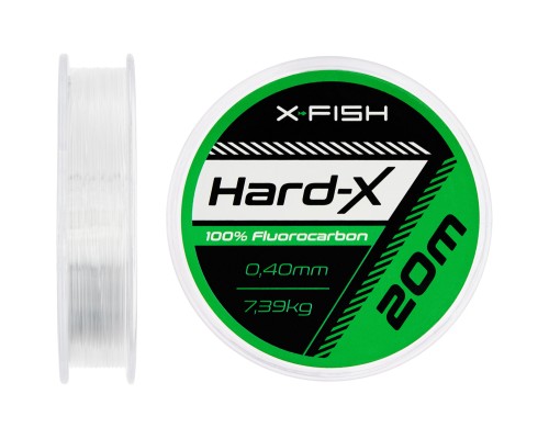 Флюорокарбон X-Fish Hard-X 20m (clear) 0.40mm 7.39kg (1917.03.88)