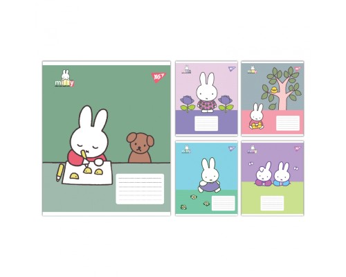 Зошит Yes Miffy Spring А5 12 аркушів коса лінія (767626)