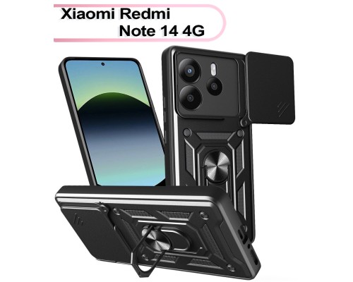 Чохол до мобільного телефона BeCover Military Xiaomi Redmi Note 14 4G Black (713451)