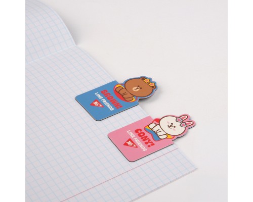 Закладки для книг Yes магнітні Line Friends, висікання, 2 шт (708399)