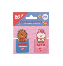 Закладки для книг Yes магнітні Line Friends, висікання, 2 шт (708399)
