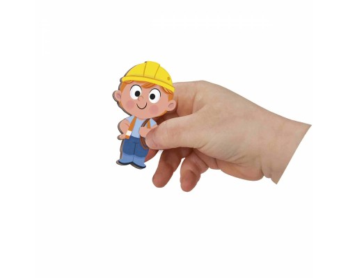 Розвиваюча іграшка Janod Магнітні історії Будівельний майданчик 30 елементів (J05454)