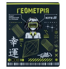 Зошит Kite предметний Cyber 48 аркуші, клітинка, геометрія (K25-240-21)