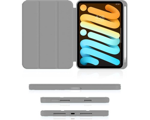 Чохол до планшета BeCover Direct Charge Pen with Apple Pencil Holder iPad Mini 7 2024 Gray (712461)
