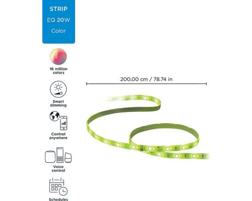 Світлодіодна стрічка WiZ LED 2700-6500K 1600Lm 2.0m RGB (929002524801)