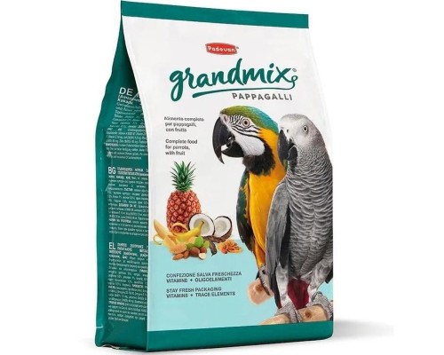 Корм для птахів Padovan GrMix pappagalli для великих папуг 2 кг (8001254006536)