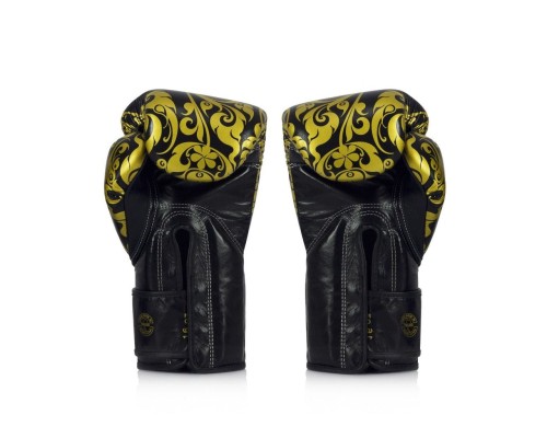 Боксерські рукавички Fairtex BGVG2 Velcro Black 12 унцій (бинти в комплекті) (BGVG2_Velcro_12oz_Black)