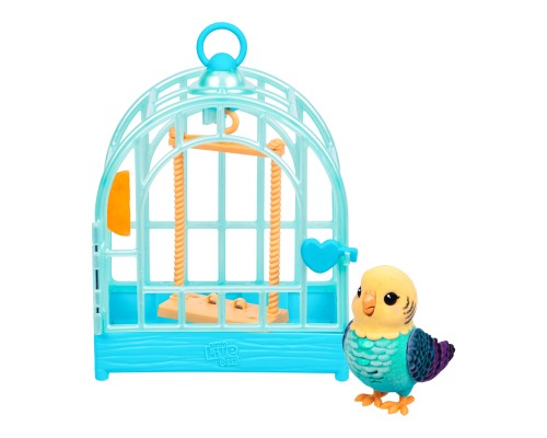 Інтерактивна іграшка Little Live Pets Хвилястий папужка Інді в клітці (26691)