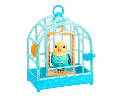 Інтерактивна іграшка Little Live Pets Хвилястий папужка Інді в клітці (26691)