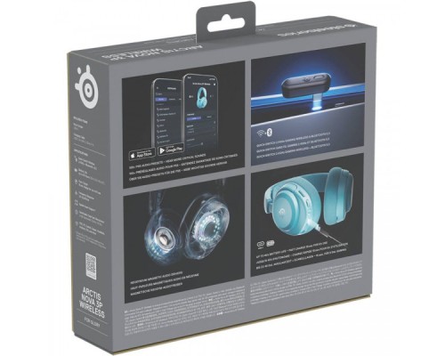 Навушники SteelSeries Arctis Nova 3P Wireless MultiPlatform Aqua (61688)