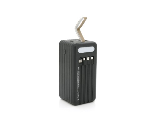 Батарея універсальна ACL 80000mAh, 4xUSB, 4 кабеля(USB/Micro/Type-C/Lighting), 1,4кг, Black (PW-94)