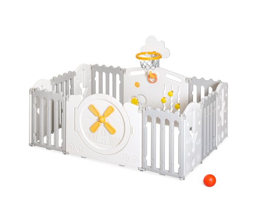 Дитячий манеж Mealux Forto Grey (KD-C051 Grey / White)