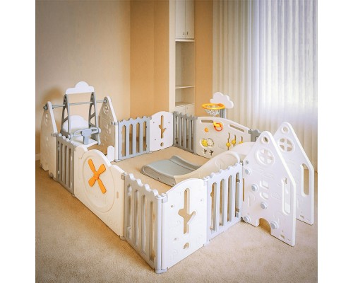 Дитячий манеж Mealux Forto Grey (KD-C051 Grey / White)