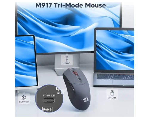 Мишка Redragon M917GB ST4R Pro Wireless/Bluetooth Black (72209)